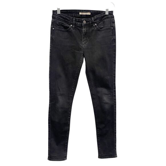 Levis Womens Size 26 711 Black Skinny Jeans - Picture 1 of 7